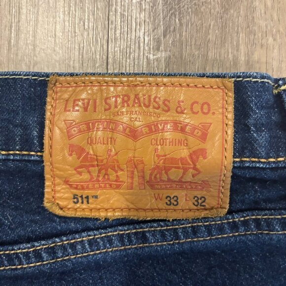 Levi’s 511 Slim Fit Jeans Dark Wash (W33 L32) - Picture 7 of 11